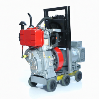 SUPER BHARAT_4KW 300Amp Single Phase Water Cooling Single Cylinder Diesel Engine Welding Set 15B.P.H.
